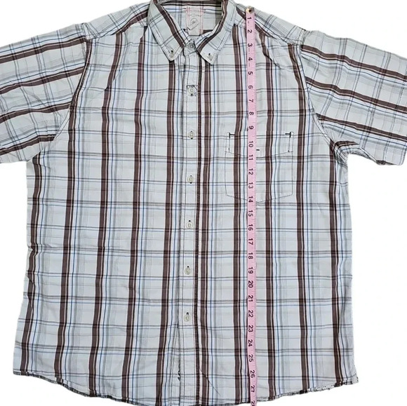 Red Camel Large Vintage 90s Y2K Buckle Western Cowboy Short Sleeve Button Shirt - Picture 6 of 6